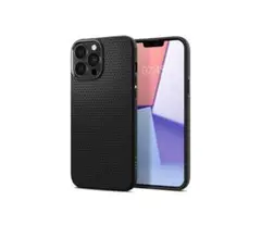 ブラック iPhone13Pro ケース マット感 ソフト シンプル