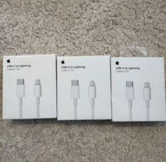 USB-C充電ケーブル 1ｍ アップル純正 充電USB-Cケーブル x3