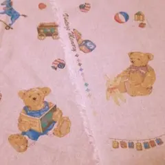 ヴィンテージメモリー　Vintage Memory 綿麻キャンパス　テディベア