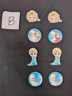 アナと雪の女王 デコレーションパーツ 8個セット　B