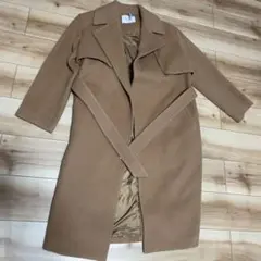 ニーナミュウ ウール チェスターコート シンプルベージュ