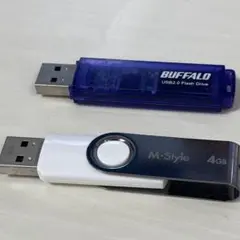 USBメモリ　8gb　と4gb 二本