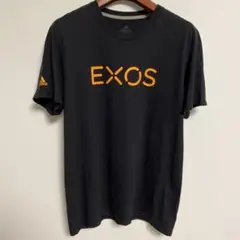adidas アディダス EXOS Tシャツ 黒 L