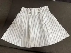 スカート　ストライプ　白　ラブトキ