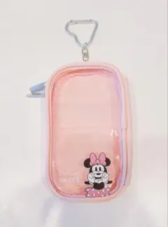 ディズニー クリアポーチ ミニーマウス ミニー 推し活 アクスタケース　ピンク