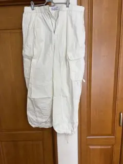 DEVIM & MILITARY ホワイトカーゴパンツ