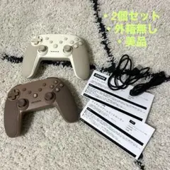 スリコ3COINS ワイヤレスゲームコントローラーアイボリー/ブラウン