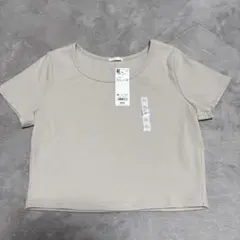 GU リブミニT（半袖）+E ベージュ　XL