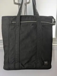 PORTER ポーター　トートバッグ　スモーキーブラック黒　キャンバス　A4収納
