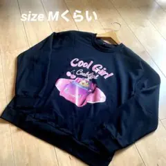 Cool Girl トレーナー ハムスター黒小さめサイズMくらいアメリカンガール