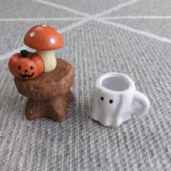 ナチュラルキッチン　カボチャ　オバケ　ハロウィン　オブジェ