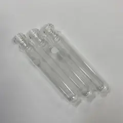 ガラス製空き瓶3本セット　ネジ口　蓋なし