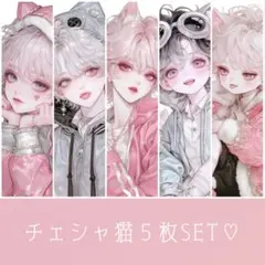 《チェシャ猫set》オリジナル人物ステッカー 男の子 ステッカー