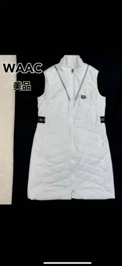 WAAC 黒 ノースリーブワンピース WAAC 【新品】WAAC ワック ノースリーブ ジップワンピース