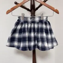 b.ROOM ビールーム チェック柄インナー付きスカート ベビー80cm