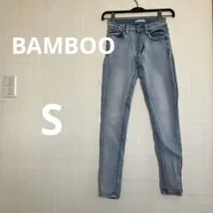 BAMBOO スキニーデニム ライト【S】
