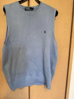 Polo by Ralph Lauren ライトブルーベスト M