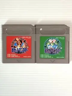【2本セット】ポケットモンスター 赤・緑 （ゲームボーイソフト）
