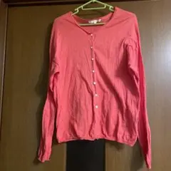 north object de petit. M コーラルピンク カーディガン