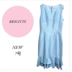 【ブリジット】東京スタイル♡新品♡高級感♡ワンピース♡ノースリーブ♡7号♡水色