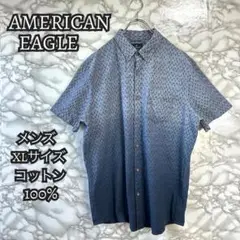 AMERICAN EAGLE 半袖シャツ XL コットン100% グラデーション