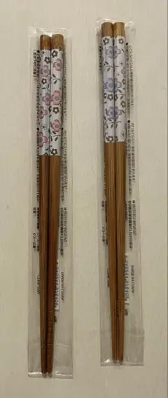 花柄　お箸　カラー竹箸