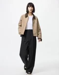 ユニクロ タックワイドパンツ XS