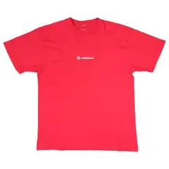 00s vodafoneボーダフォン ロゴTシャツ 赤Lサイズ
