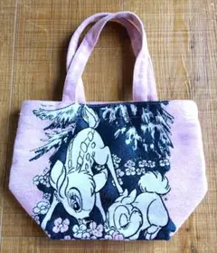 【バンビ】トートバッグ ピンク