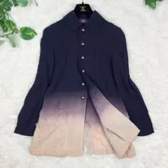 美品　Y’ｓ　ワイズ　ガーゼ素材　グラデーションコットンジャケット　2