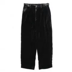 stein(シュタイン)/VELVET WIDE TROUSERS/Black