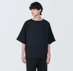 新品タグ付き　MUJI Labo 撥水二重編み半袖プルオーバー　無印良品