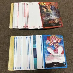 【初心者オススメ】ワンピースカード　赤シャンクスデッキ　青バギーデッキ　1つ目