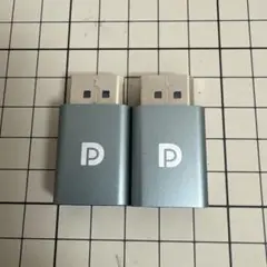 MiniDisplayportからDisplayportアダプター ２個セット