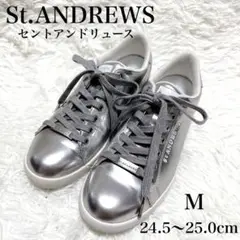 St.ANDREWS セントアンドリュース ゴルフシューズ M シルバー