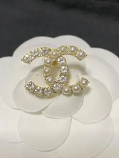 CHANEL チャームボタン ピアス 片方 大ぶり