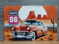 ROUTE66 レトロ風 ブリキ看板 OK2029
