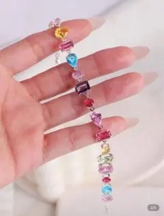 カラフル宝石ブレスレット