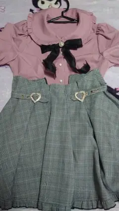 ※美品【アンクルージュ】セットアップ【FreeSize】