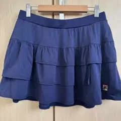 FILA フリルテニススコートLサイズ　ネイビー