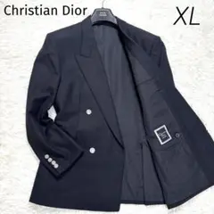 【美品】Christian Dior 銀ボタン ダブルブレスト ブラック A6