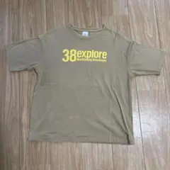38 explore Tシャツ ベージュ 半袖　キャンプ