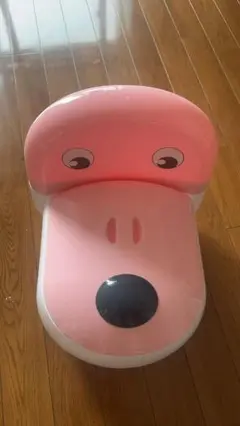 犬の顔型おまる ピンク　未使用品