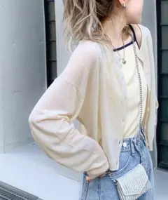 【mily bilet】2wayショート丈カーディガン