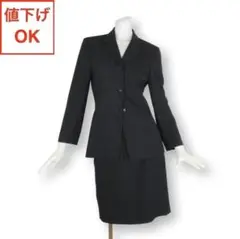 02【新品同様】ランバン コレクション スカートスーツ 上36下38 S M
