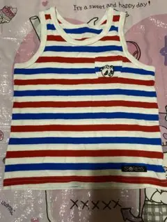 ストライプタンクトップ 110cm グラグラ　子供服　保育園着　半袖　夏服