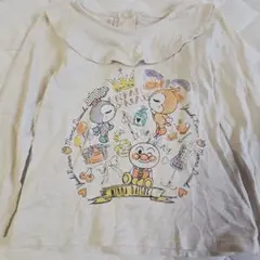美品 アンパンマン 長袖Tシャツ ベージュ カットソー 100cm ドキンコキン