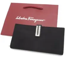 ✨極美品✨ Ferragamo 長財布 キャンバス ナイロン ジャガード