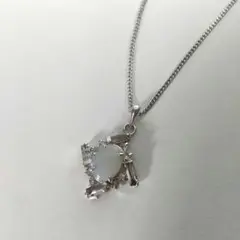 【未使用】オパール シルバーネックレス