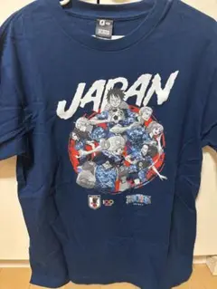 JFA 100周年 ONEPIECEコラボ Tシャツ ネイビー